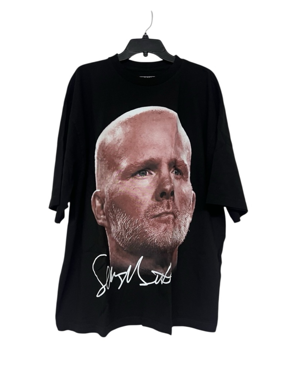 New‎ Shnow Coach McDermott Oversized Black Graphic Crewneck T-Shirt Heavyweight